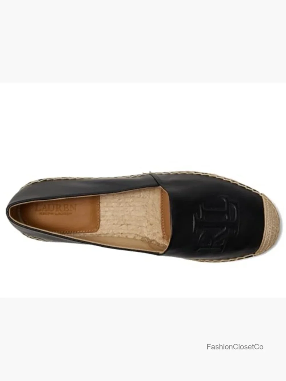 Nappa Leather Espadrille Ballet Flat Pull-On